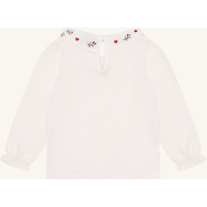 Hust & Claire HCAlma collar xmas T-shirt L/S 3260 Sugar