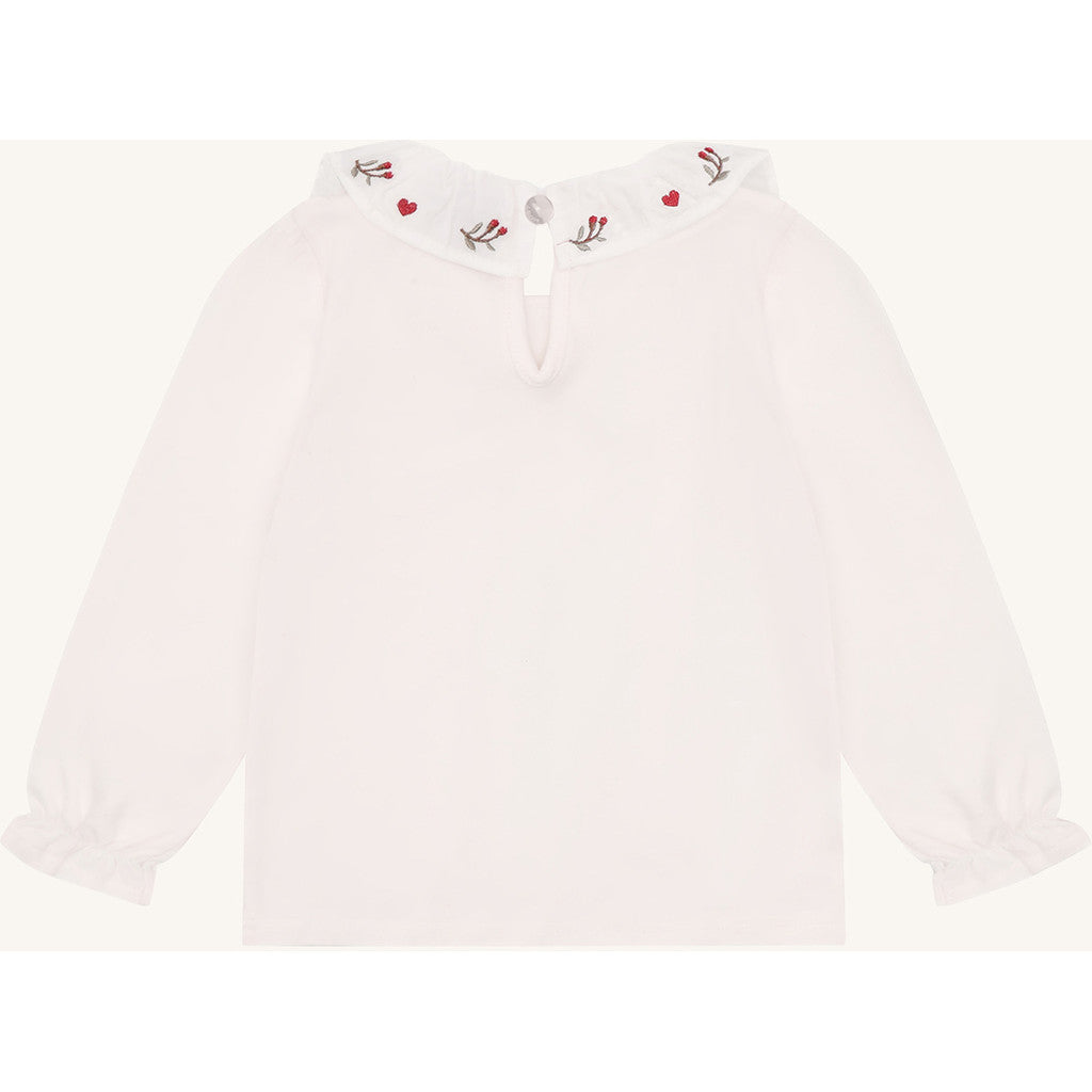 Hust & Claire HCAlma collar xmas T-shirt L/S 3260 Sugar