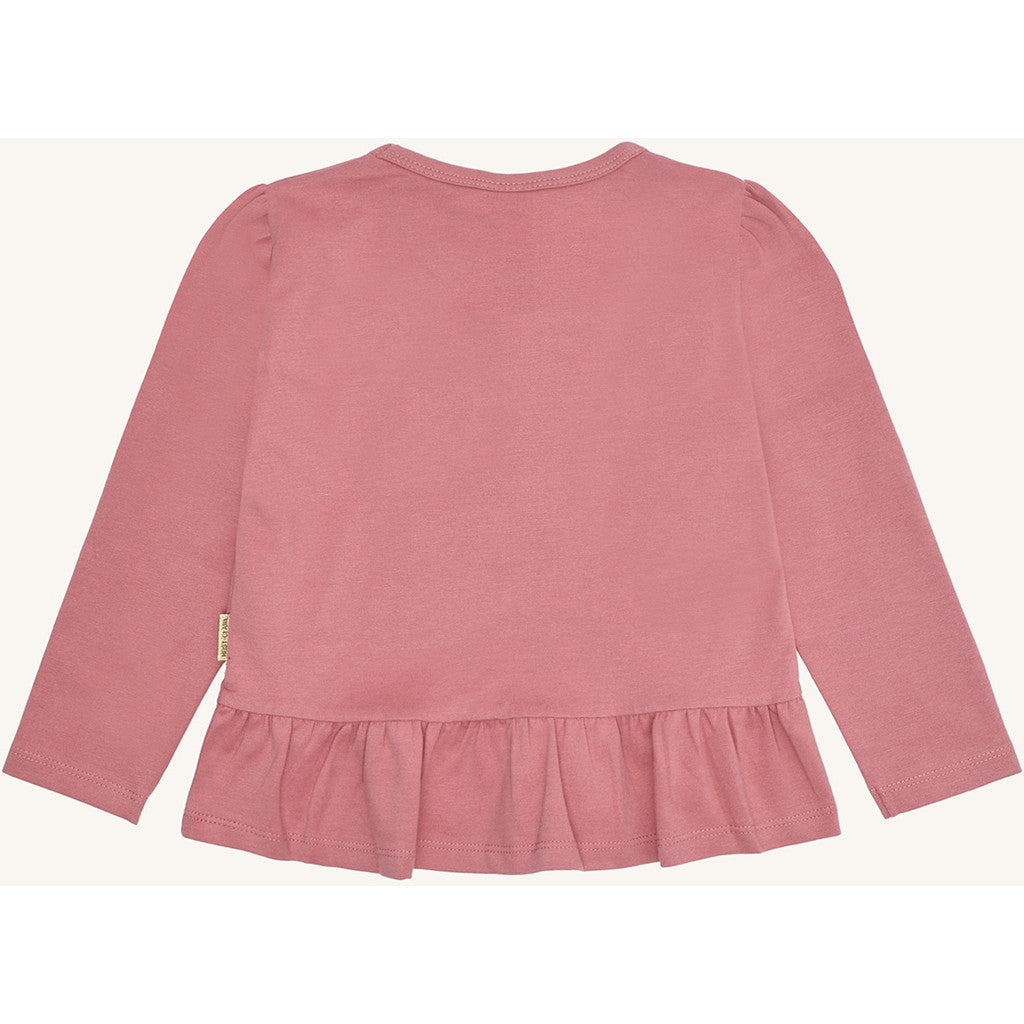 Hust & Claire HCAlma heart letter T-shirt L/S 3392 Dry Rose