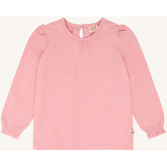 Hust & Claire HCAlma solid T-shirt L/S 3334 Pink Icing