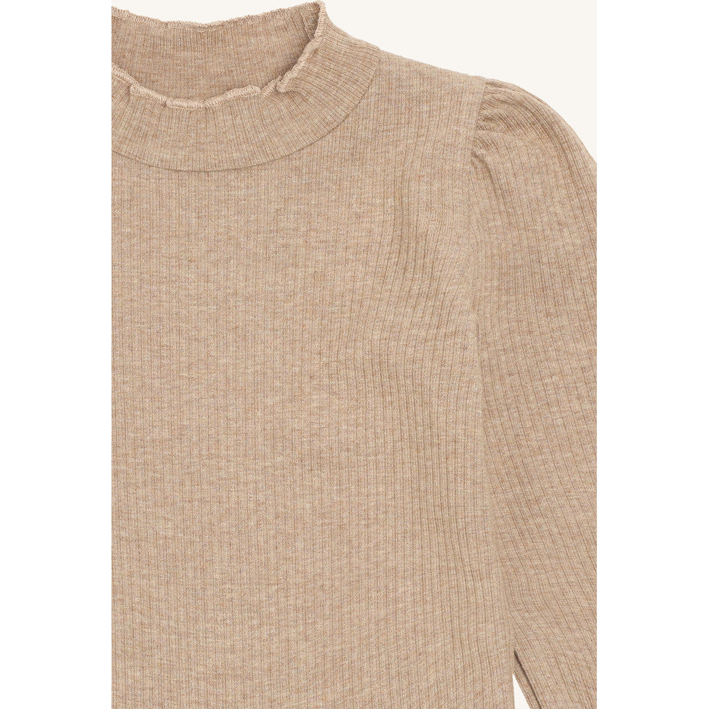 Hust & Claire HCAmma Solid T-shirt L/S 3554 Biscuit