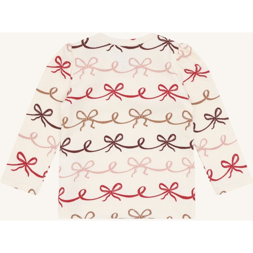 Hust & Claire HCAmma bow T-shirt L/S 3260 Sugar
