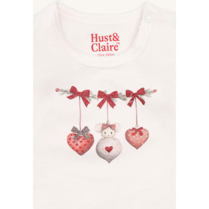 Hust & Claire HCAnna xmas T-shirt L/S 3260 Sugar