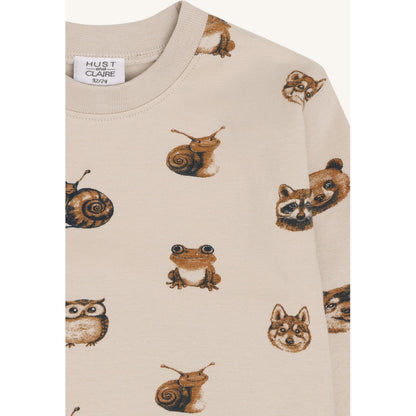 Hust & Claire HCAnton Forest Heads T-shirt L/S 4501 French Oak