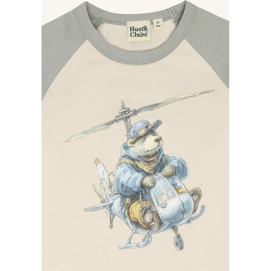 Hust & Claire HCAnton Helicopter T-shirt L/S 4440 Forest Fog