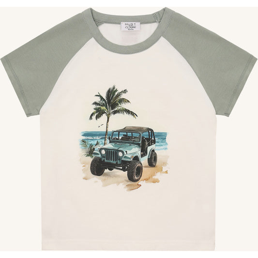 Hust & Claire HCAnton Jeep T-shirt S/S 3905 Iceberg