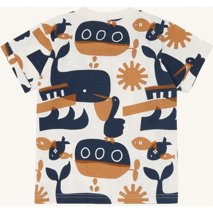 Hust & Claire HCAnton Oceanlife T-shirt S/S 3272 Snow White