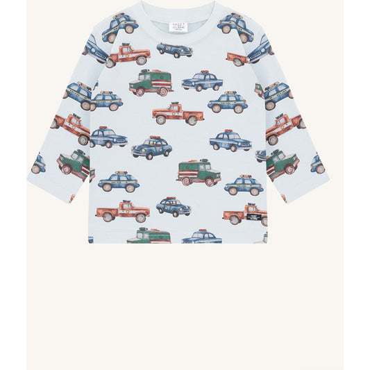 Hust & Claire HCAnton Policecars T-shirt L/S 3163 Light Blue