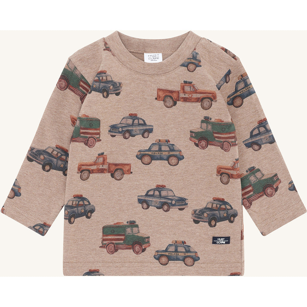 Hust & Claire HCAnton Policecars T-shirt L/S 3554 Biscuit