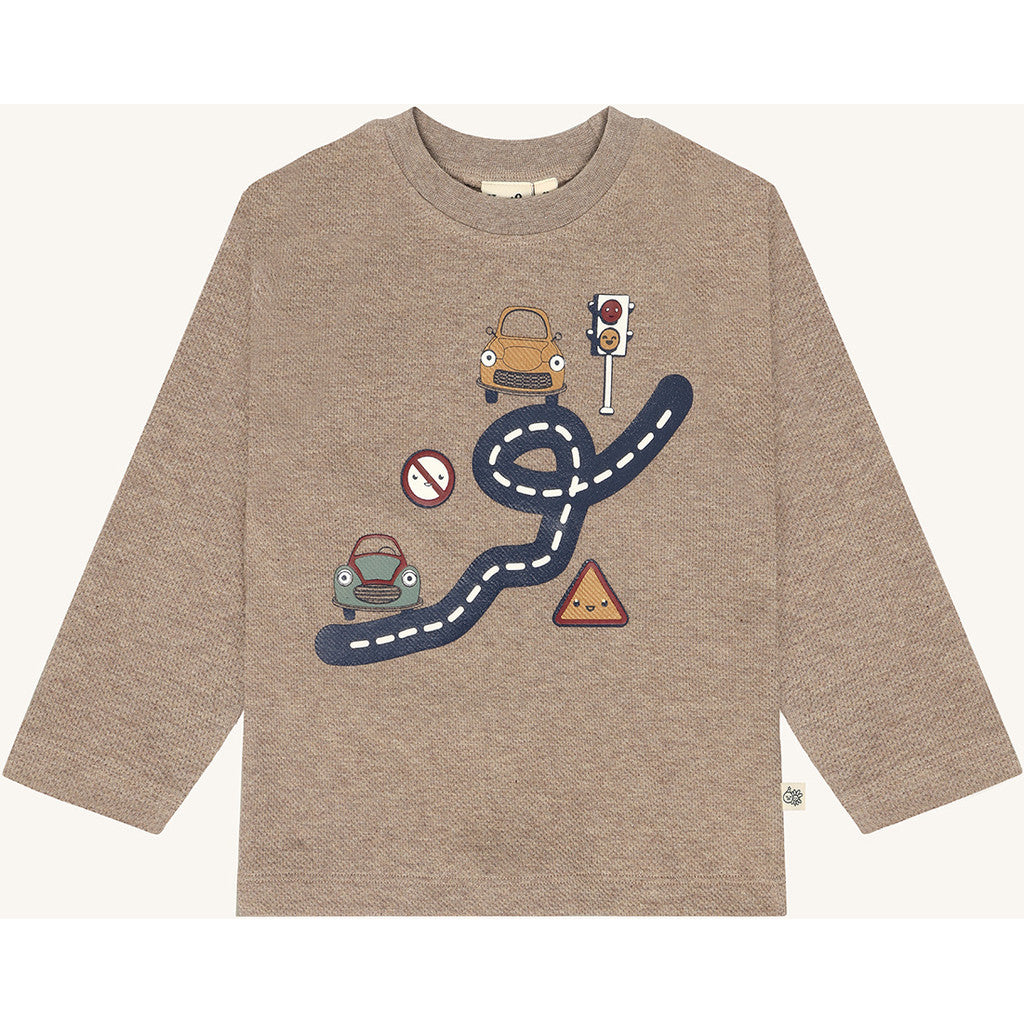 Hust & Claire HCAnton Road T-shirt L/S 3233 Kangaroo Melange