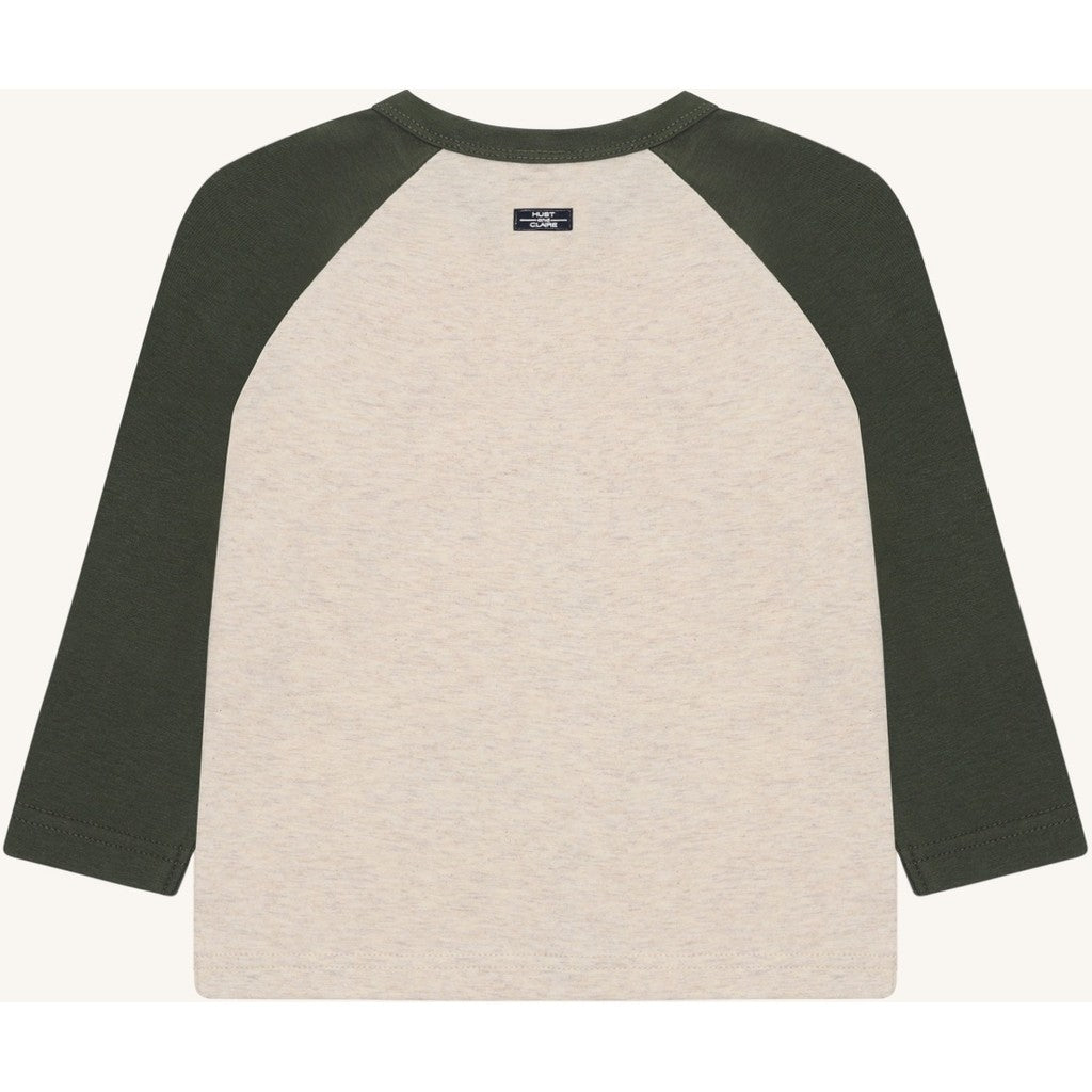 Hust & Claire HCAnton Snowleopard T-shirt L/S 1290 Wheat Melange