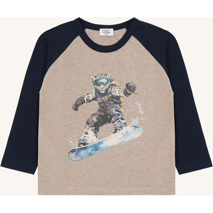 Hust & Claire HCAnton Snowleopard T-shirt L/S 3554 Biscuit