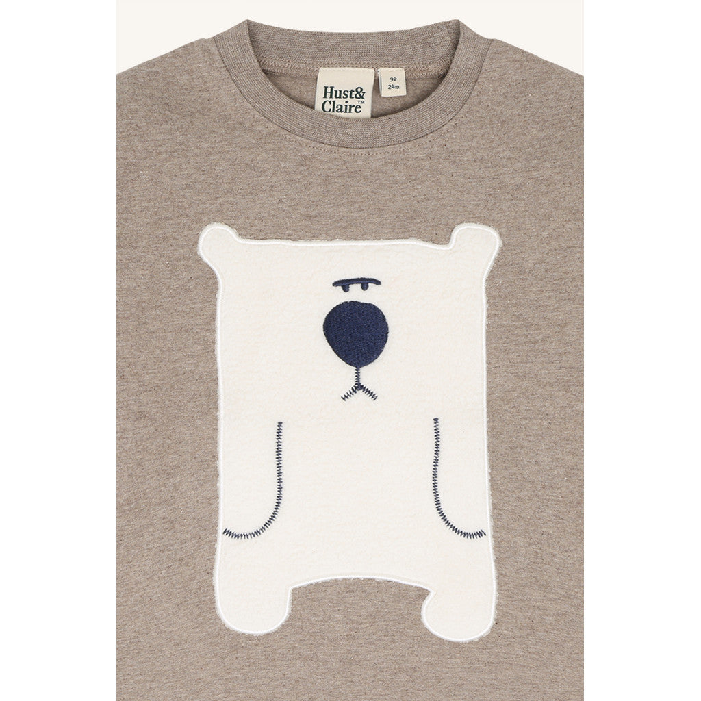 Hust & Claire HCAnton Snowman T-shirt L/S 3233 Kangaroo Melange