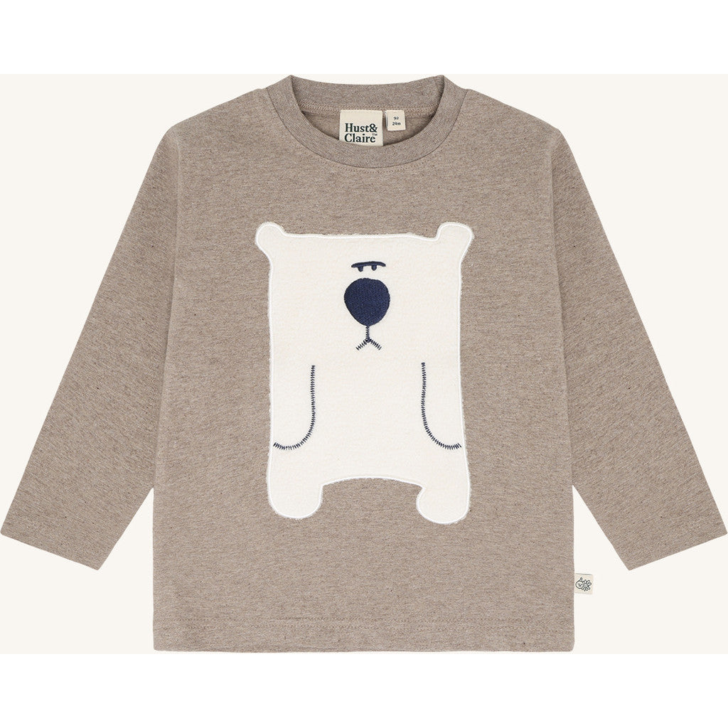 Hust & Claire HCAnton Snowman T-shirt L/S 3233 Kangaroo Melange