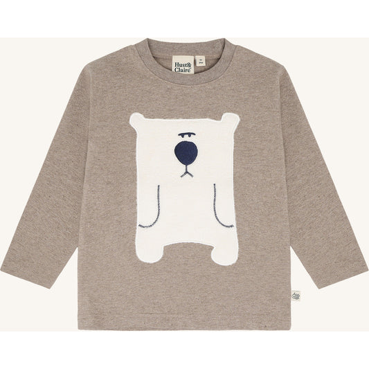 Hust & Claire HCAnton Snowman T-shirt L/S 3233 Kangaroo Melange