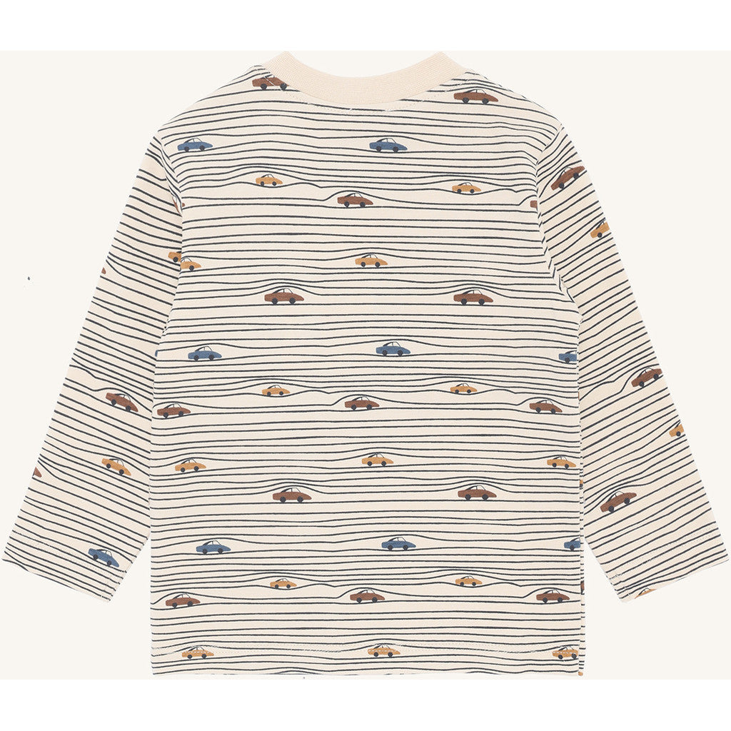 Hust & Claire HCAnton Stripe Cars T-shirt L/S 4501 French Oak