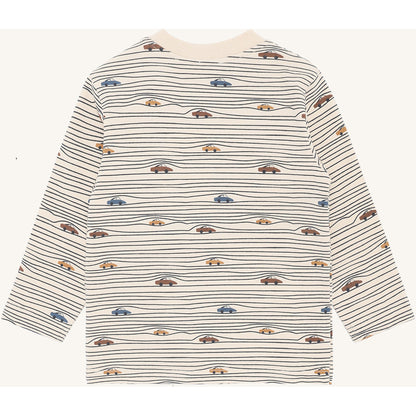 Hust & Claire HCAnton Stripe Cars T-shirt L/S 4501 French Oak