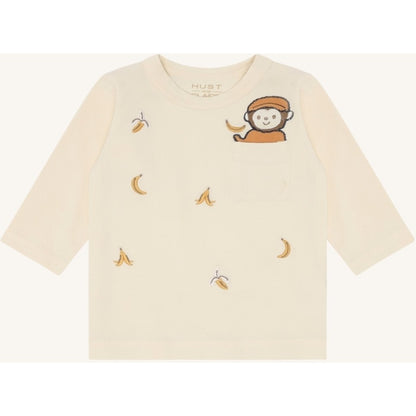 Hust & Claire HCAugust Bananas T-shirt L/S 3517 Sandshell