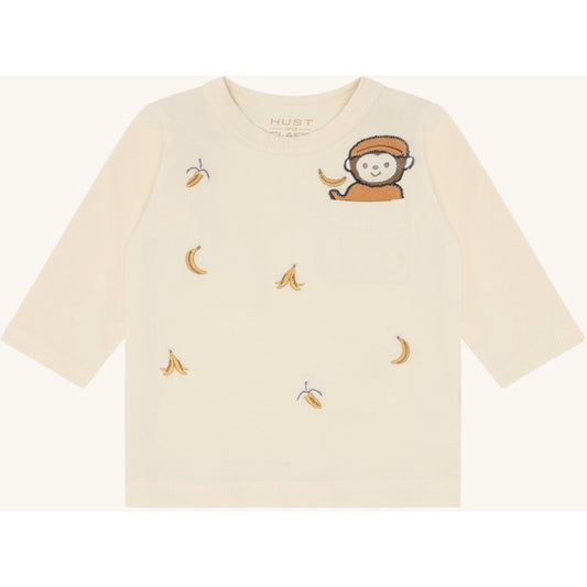 Hust & Claire HCAugust Bananas T-shirt L/S 3517 Sandshell