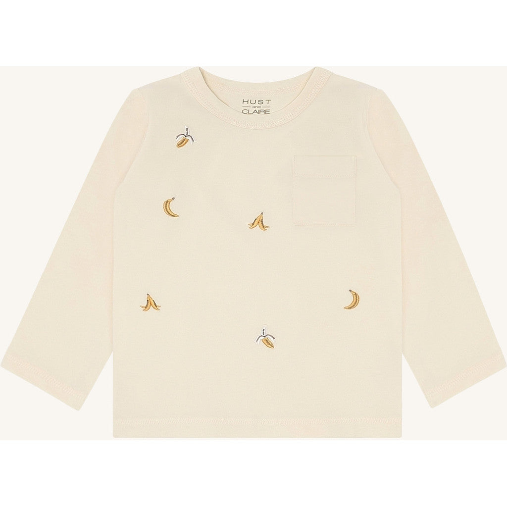 Hust & Claire HCAugust Bananas T-shirt L/S 3517 Sandshell