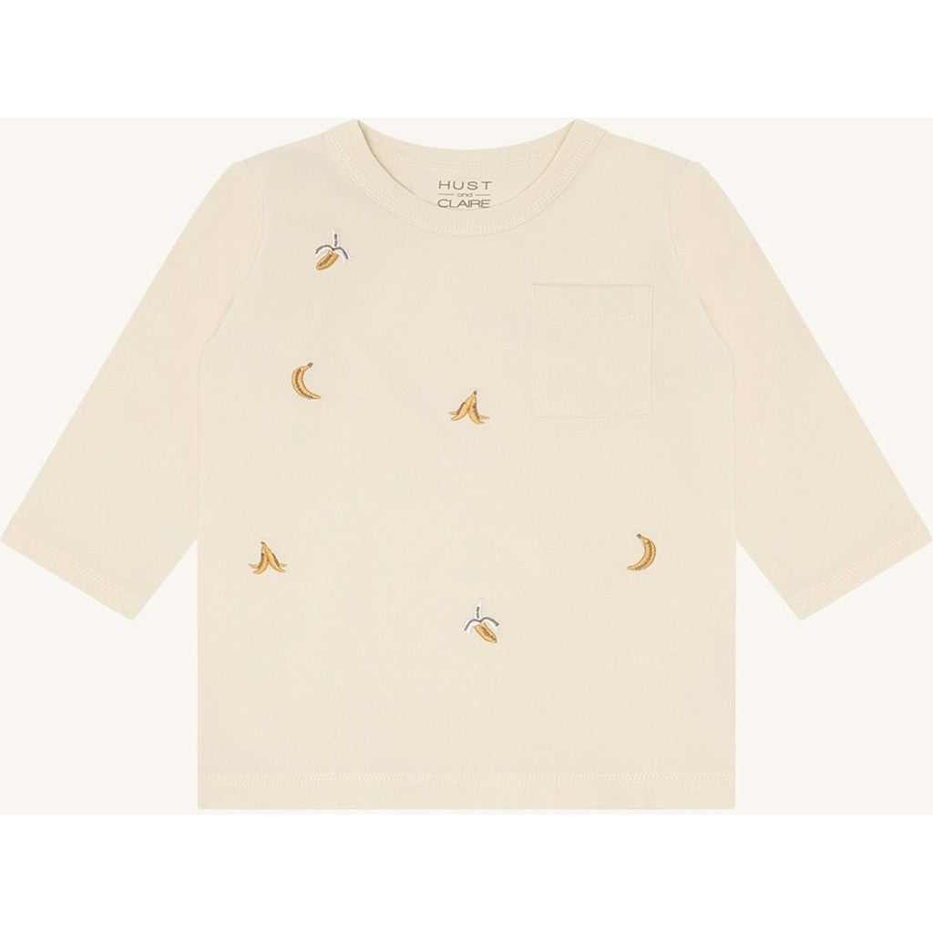 Hust & Claire HCAugust Bananas T-shirt L/S 3517 Sandshell