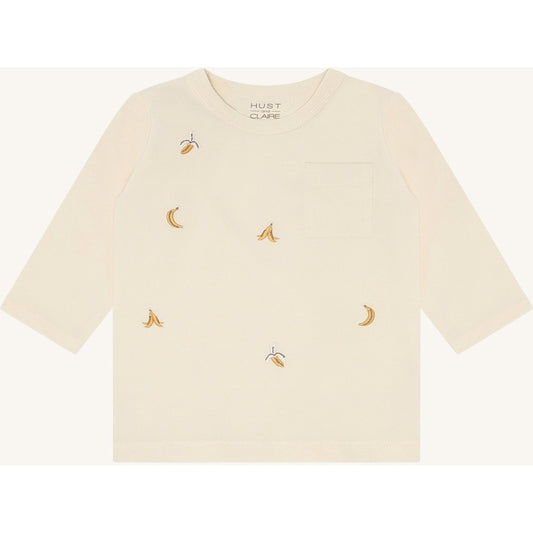 Hust & Claire HCAugust Bananas T-shirt L/S 3517 Sandshell