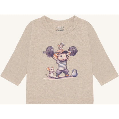 Hust & Claire HCAugust Strong Mouse T-shirt L/S 3554 Biscuit
