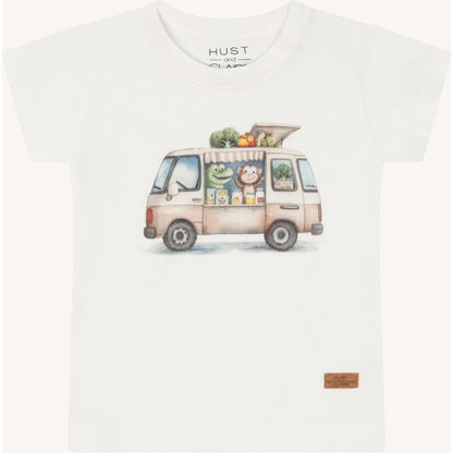 Hust & Claire HCAugust Vegie Truck T-shirt S/S 3270 Ivory