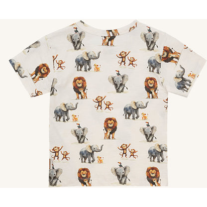 Hust & Claire HCAugust Zoo T-shirt S/S 3270 Ivory