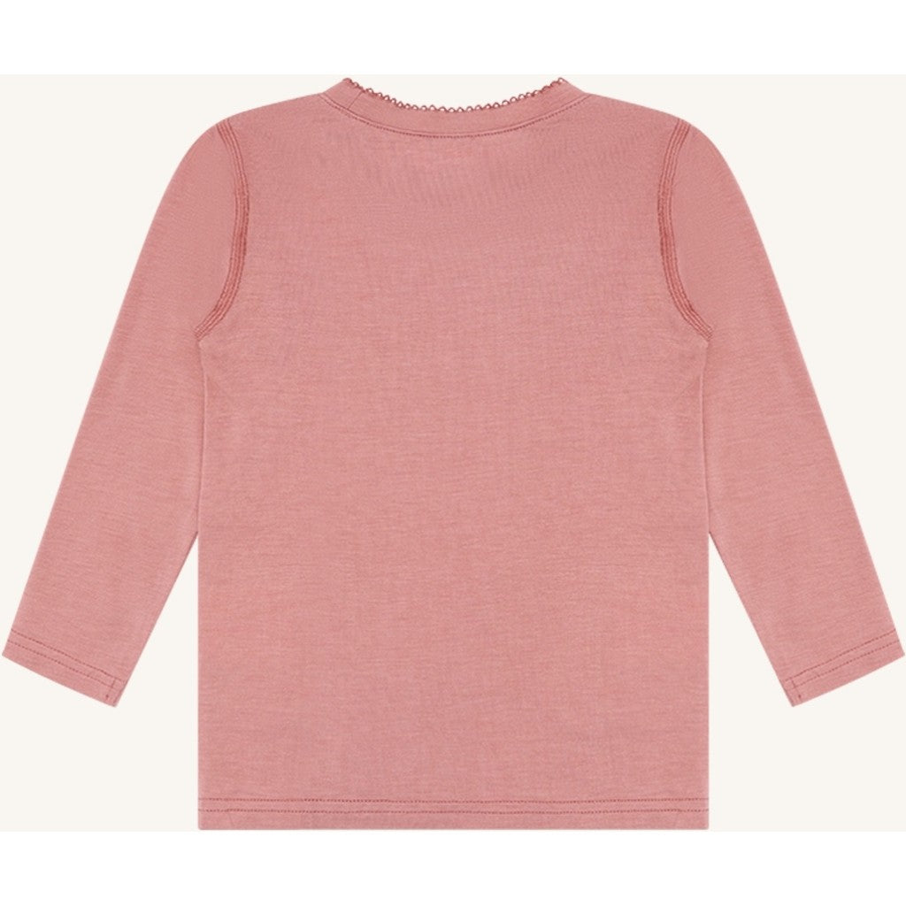 Hust & Claire HCAustin Solid T-shirt L/S 3653 Old Rosie