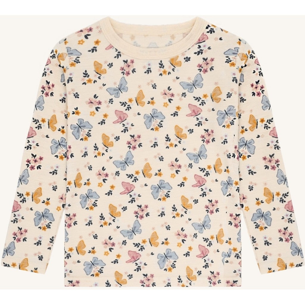 Hust & Claire HCAwo Butterfly T-shirt L/S 3290 Off White
