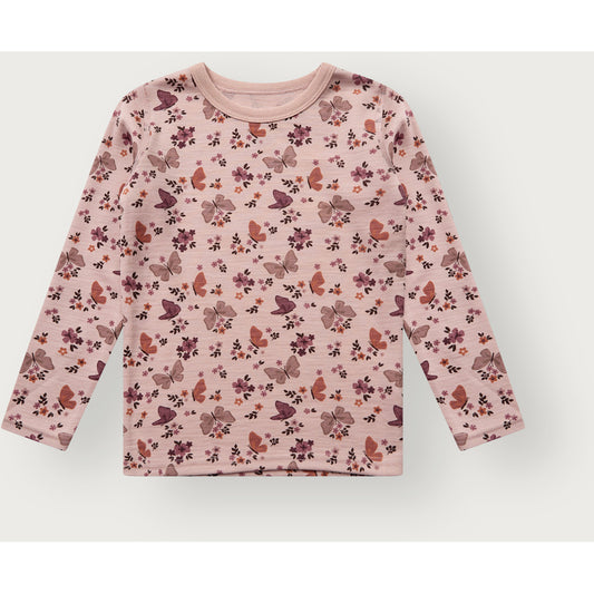 Hust & Claire HCAwo Butterfly T-shirt L/S 3366 Dusty Rose