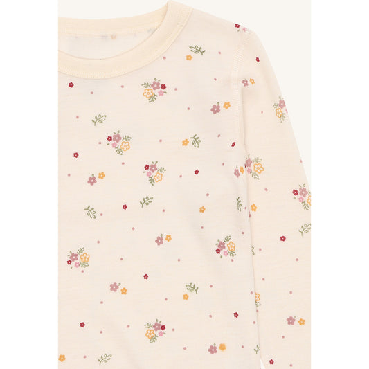 Hust & Claire HCAwo Flora T-shirt L/S 3290 Off White