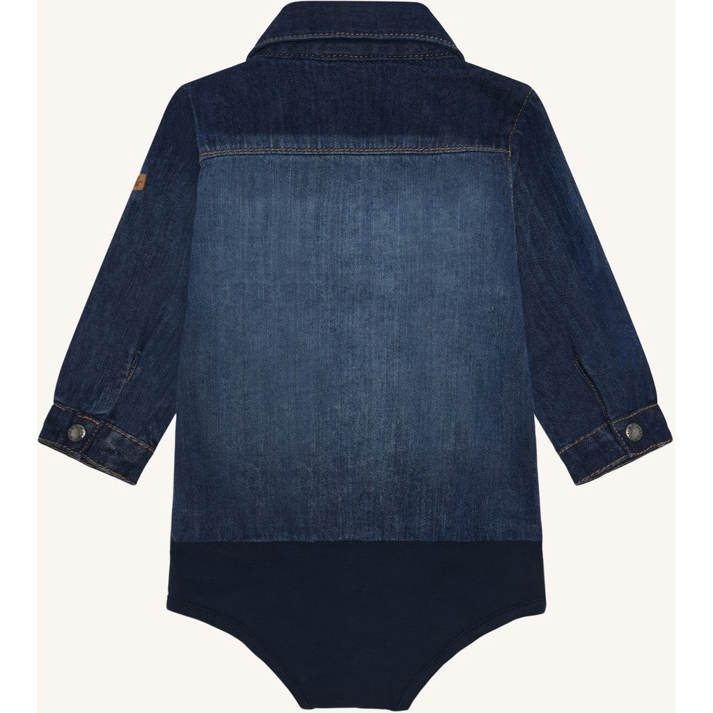 Hust & Claire HCBertil Denim Bodystocking Shirt 57 Blue Denim