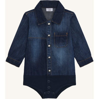 Hust & Claire HCBertil Denim Bodystocking Shirt 57 Blue Denim
