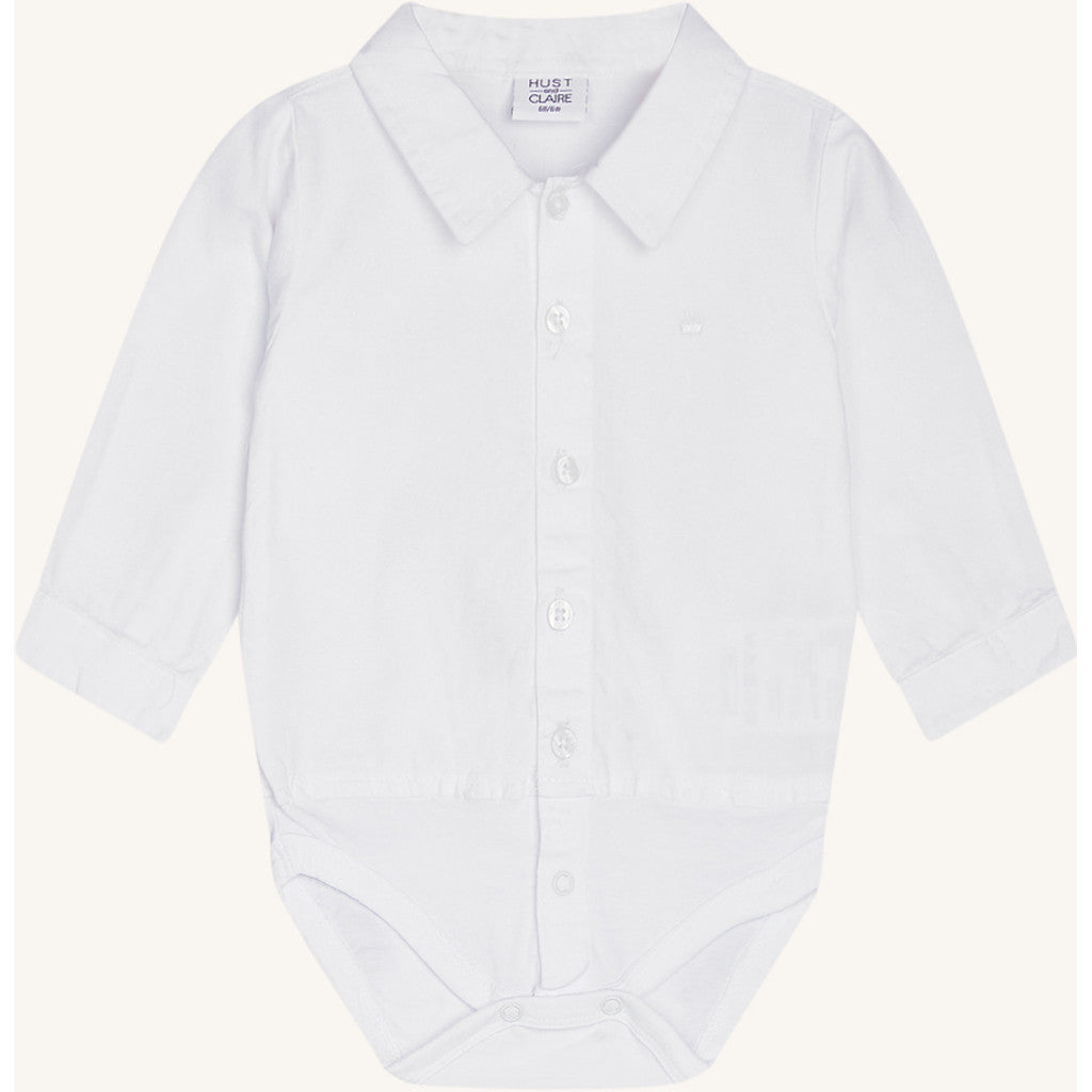 Hust & Claire HCBirger Solid Bodystocking Shirt 1246 White