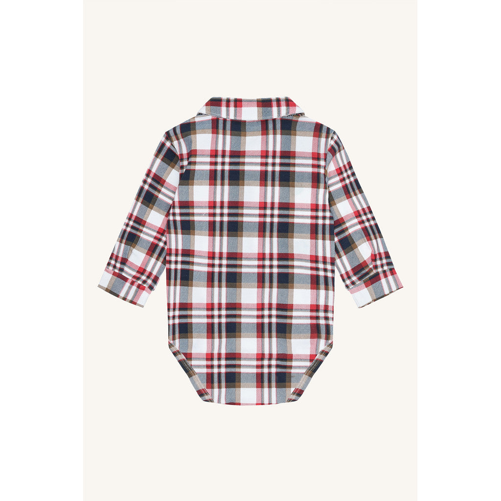 Hust & Claire HCBoye Fall Check Bodystocking Shirt 4373 Warm Red