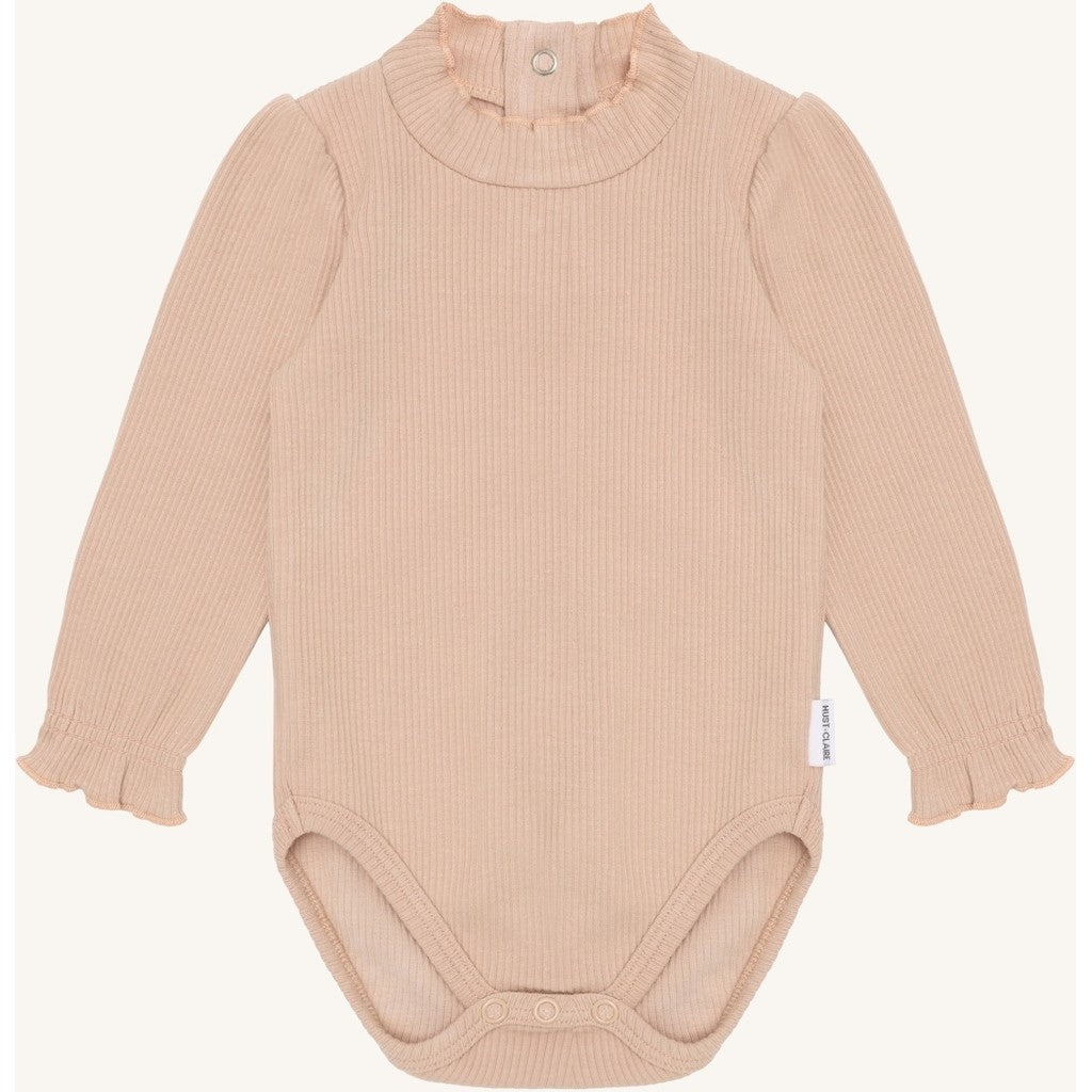 Hust & Claire HCBri Solid Bodystocking L/S 3549 Rugby Tan