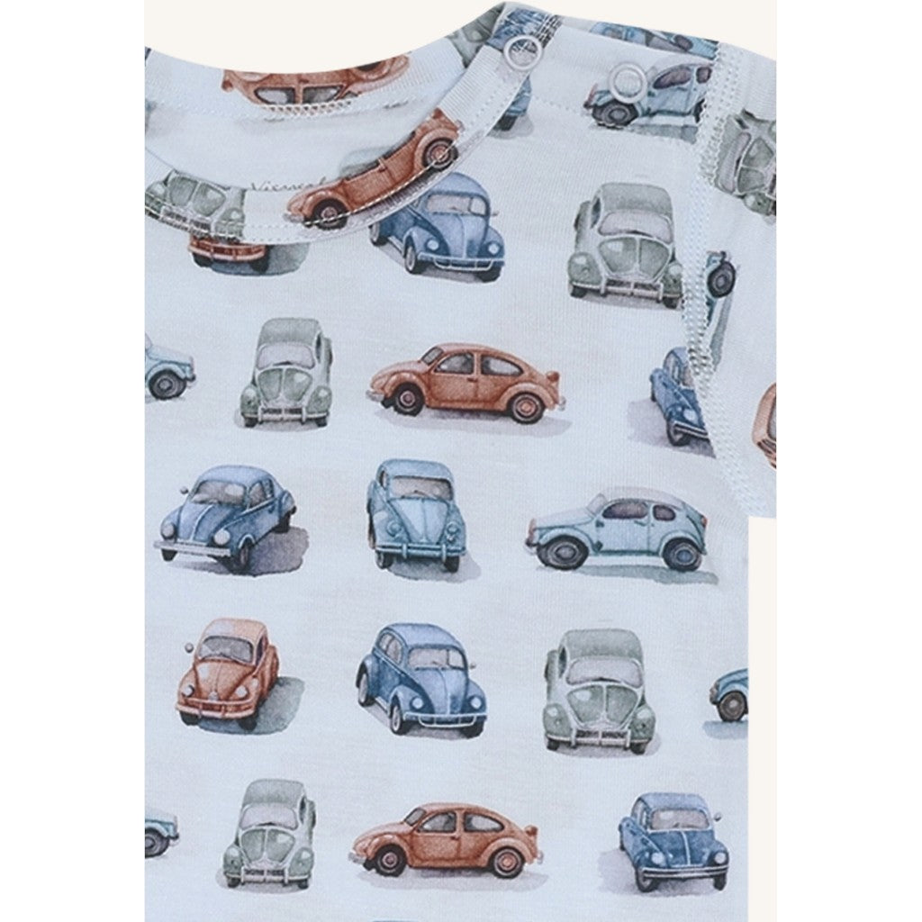 Hust & Claire HCBuller Retro Cars Bodystocking S/S 4000 Water