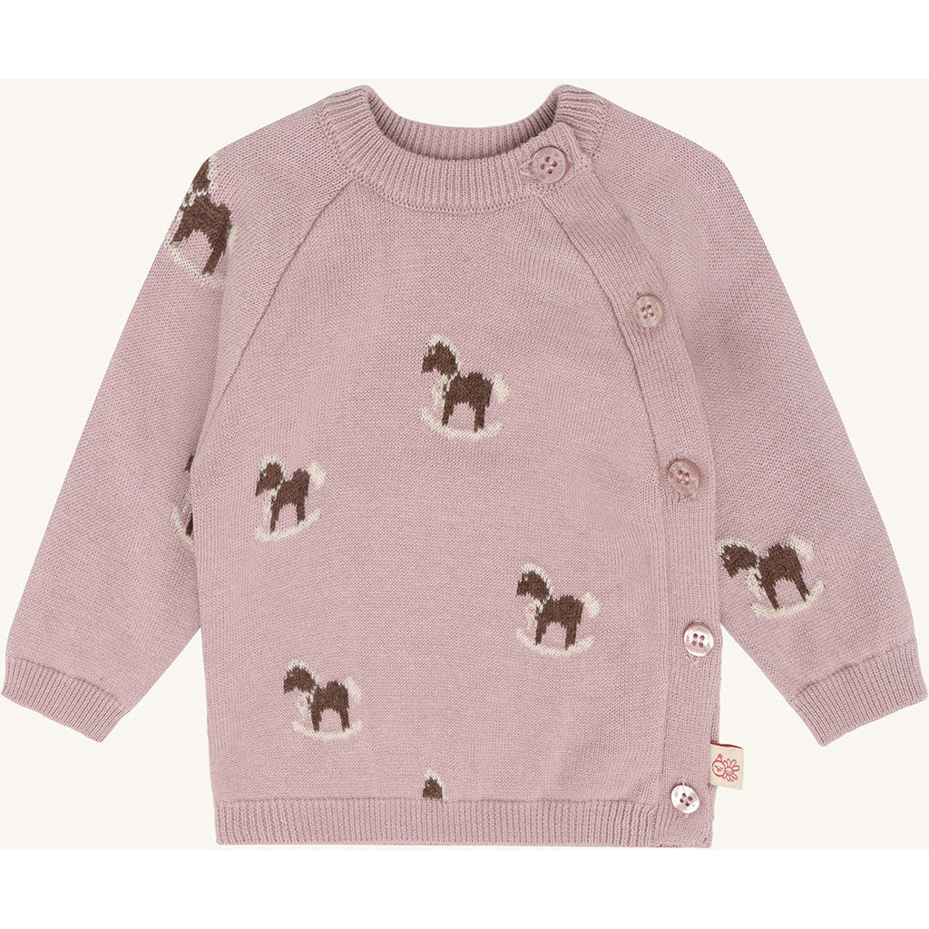Hust & Claire HCCall Jacquard Cardigan 3875 Heather