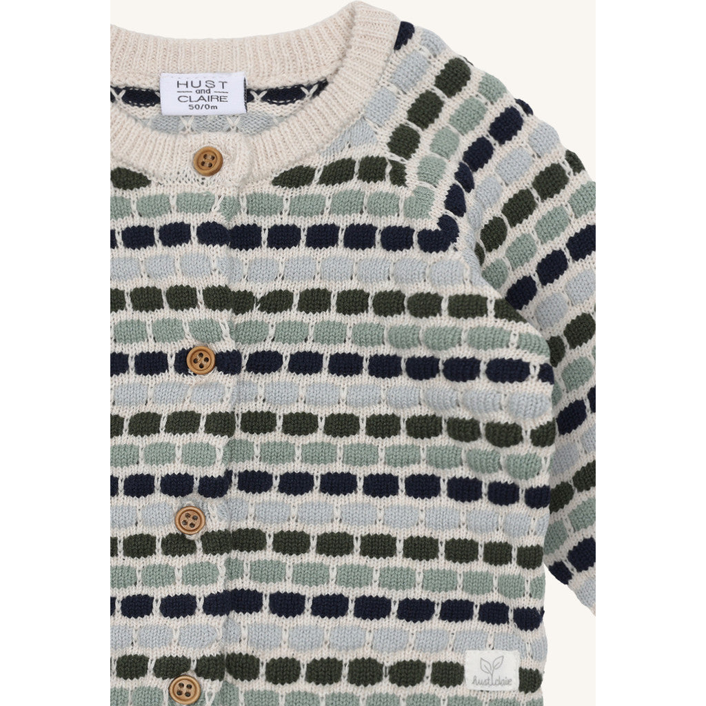 Hust & Claire HCCall dot Cardigan 3905 Iceberg