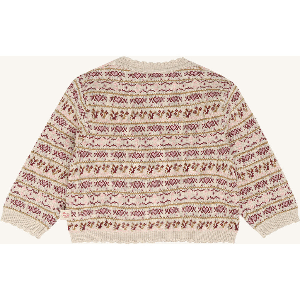 Hust & Claire HCCamilla Nordic Cardigan 4548 Old Beige Melange