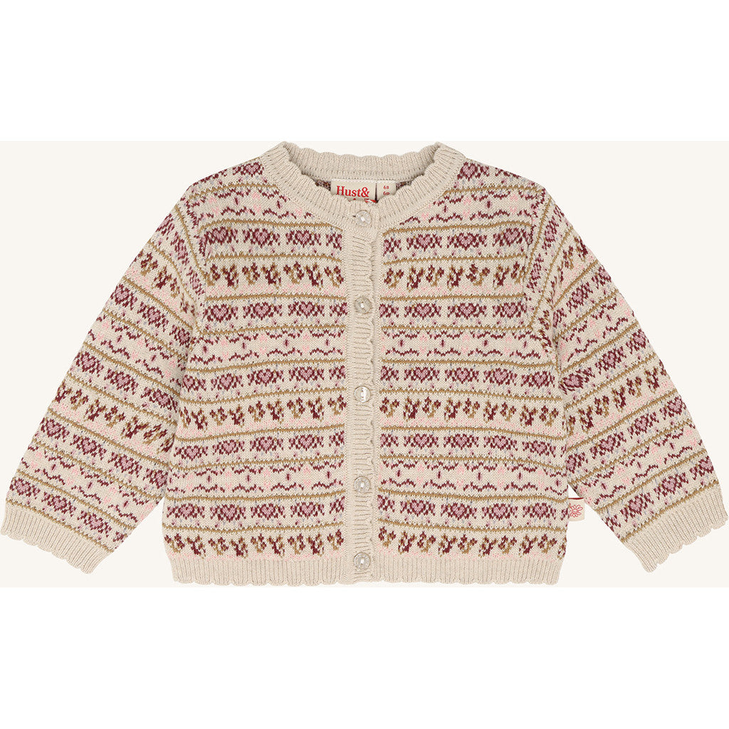 Hust & Claire HCCamilla Nordic Cardigan 4548 Old Beige Melange