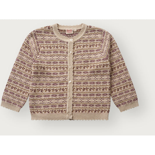 Hust & Claire HCCamilla Nordic Cardigan 4548 Old Beige Melange