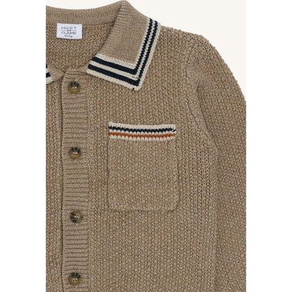 Hust & Claire HCCharli Polo cardigan Cardigan 3554 Biscuit