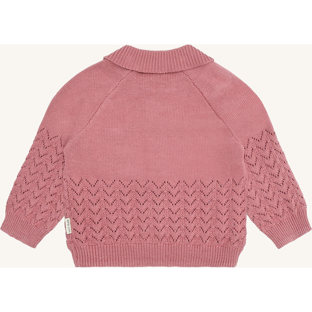 Hust & Claire HCCilja Embroidery Cardigan 3392 Dry Rose