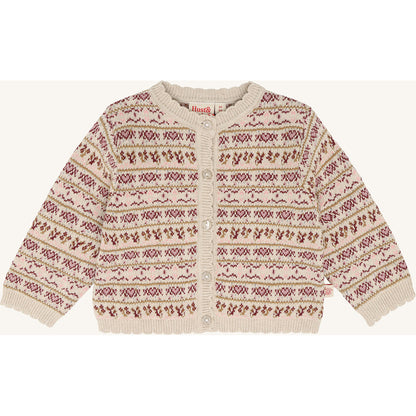 Hust & Claire HCCilja Nordic Cardigan 4548 Old Beige Melange