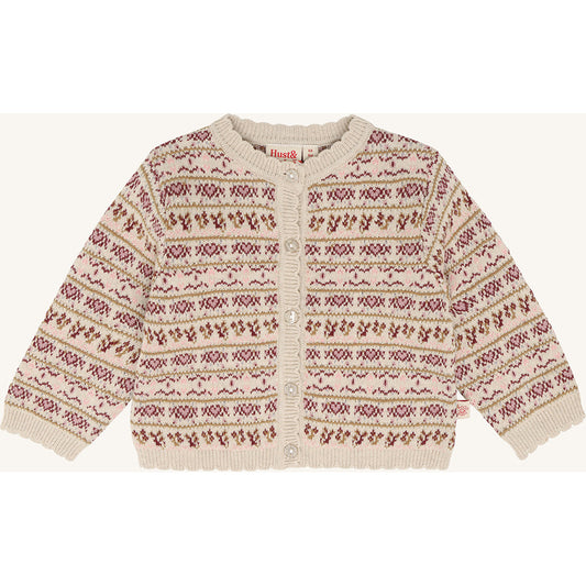 Hust & Claire HCCilja Nordic Cardigan 4548 Old Beige Melange