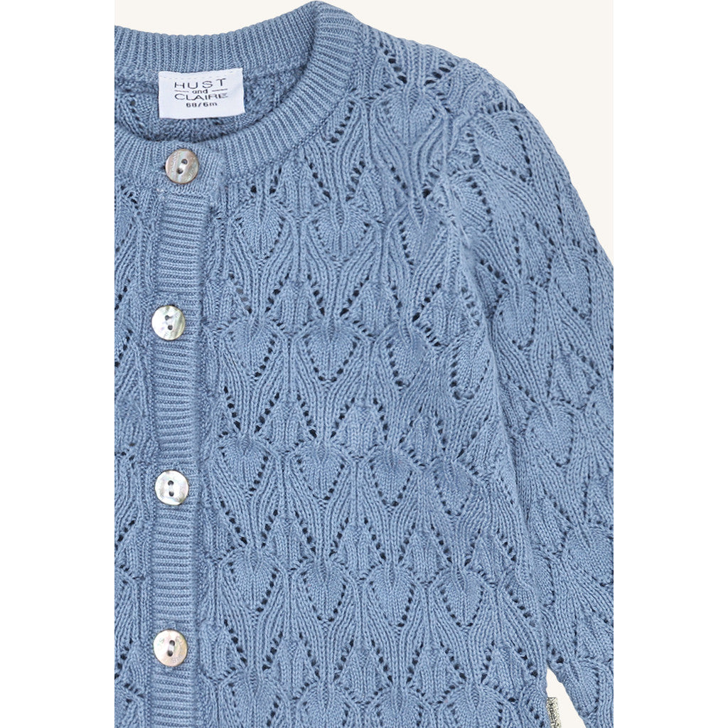 Hust & Claire HCCilja Pointelle Cardigan 3054 Atmosphere