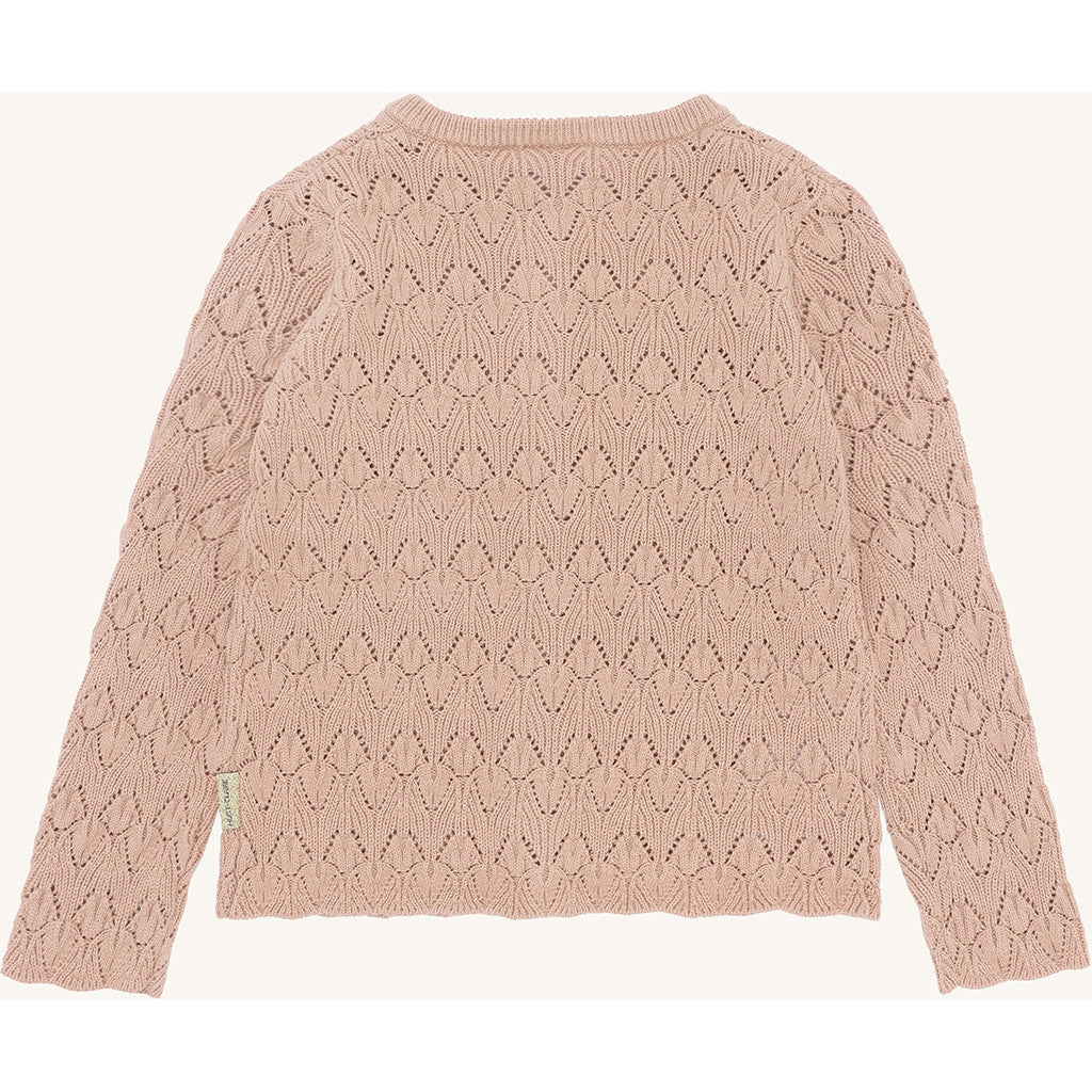 Hust & Claire HCCilja Pointelle Cardigan 3549 Rugby Tan